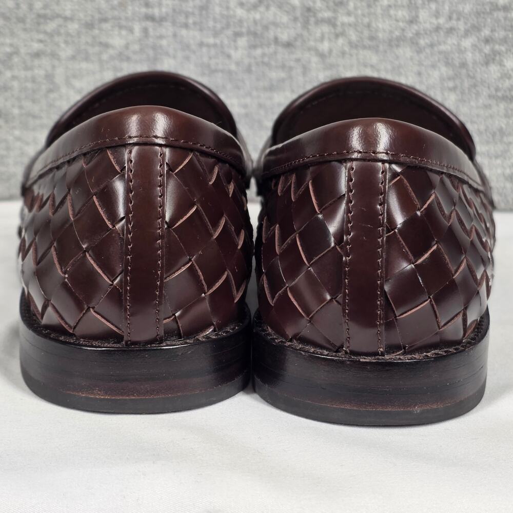 LOEFFLER RANDALL “RACHEL” ESPRESSO WOVEN LEATHER LOAFER – WOMEN’S 7.5B - Picture 11 of 12